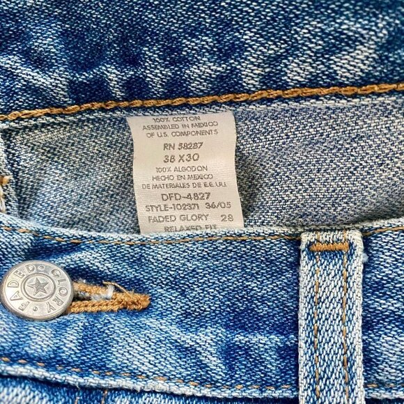 Faded Glory Denim Jeans Men's 38 x 30 - Picture 7 of 7